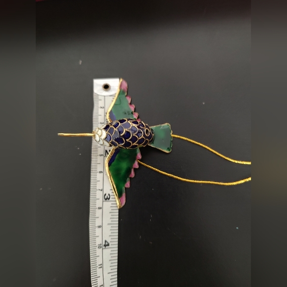 Vintage Dillard's Collectible Cloisonne Ornament Bird Set - Picture 8 of 13